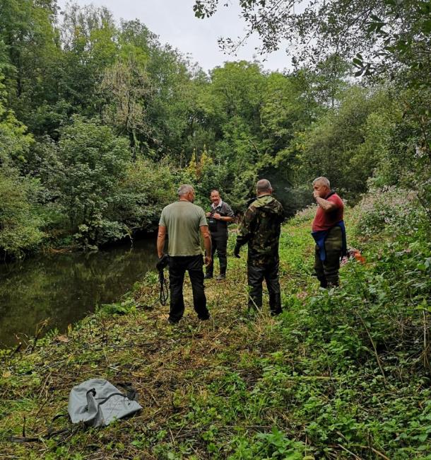 River bank working party